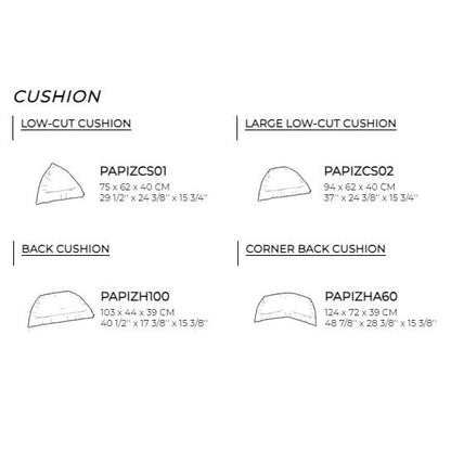PAPILO - 3 seater fabric sofa (Request Info).