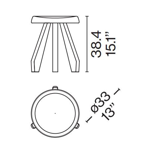 Tavoret Meribel Low Table-Stool.