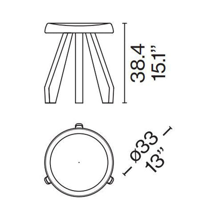 Tavoret Meribel Low Table-Stool.
