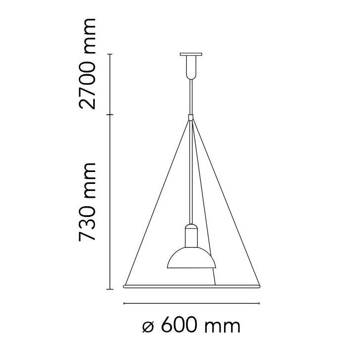 Frisbi Suspension Lamp.