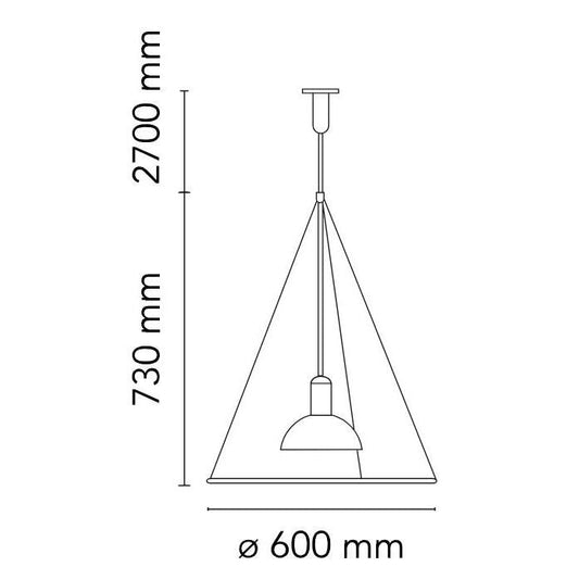 Frisbi Suspension Lamp.