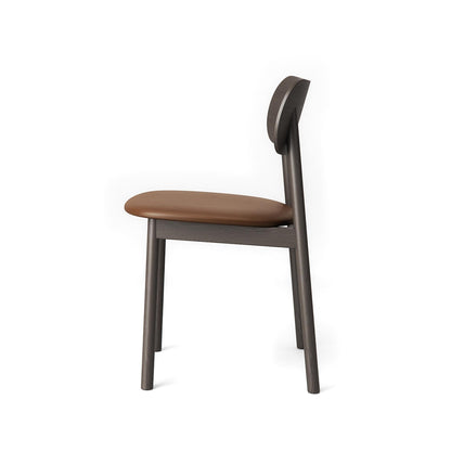 Decotique Elephant Dining Chair Dark Oak/Brown Leather