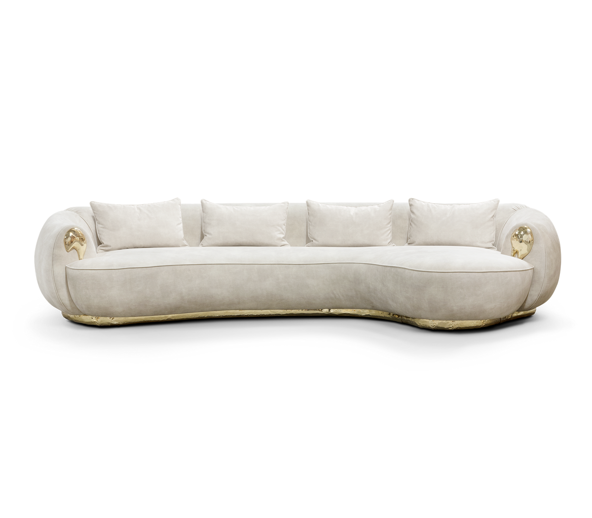 Soleil - Fabric Curved sofa by Boca Do Lobo