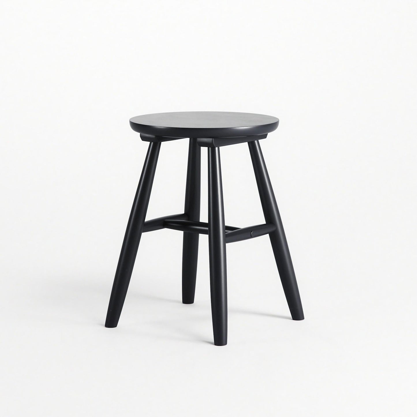 Department Wood Stool H15 Black