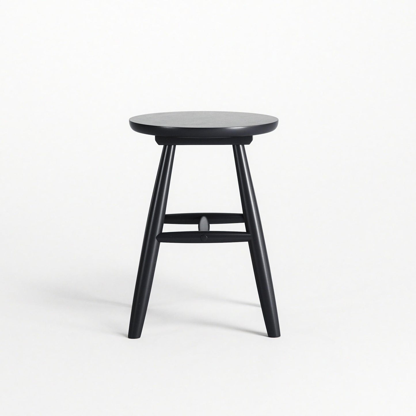 Department Wood Stool H15 Black