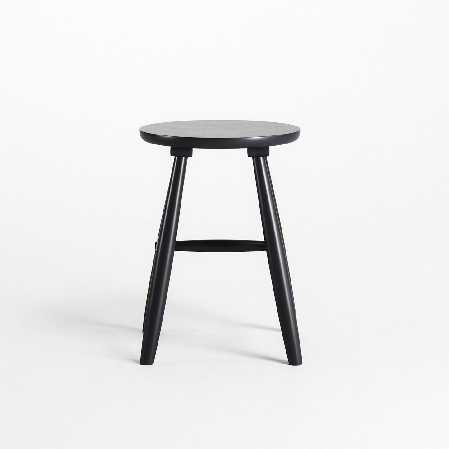 Department Wood Stool H15 Black
