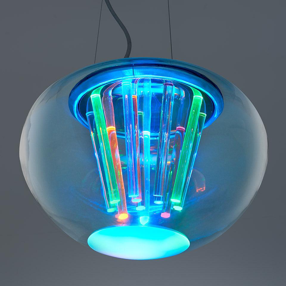 Spectral Light Suspension Lamp.