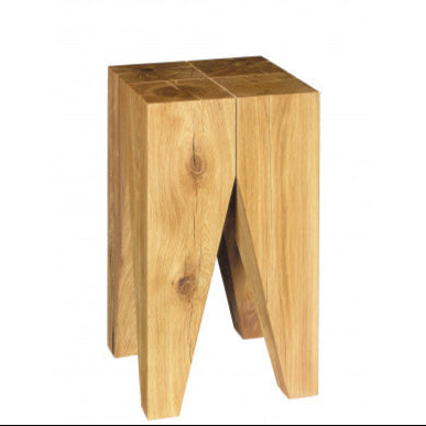 Backenzahn™ - Solid wood stool / side table.