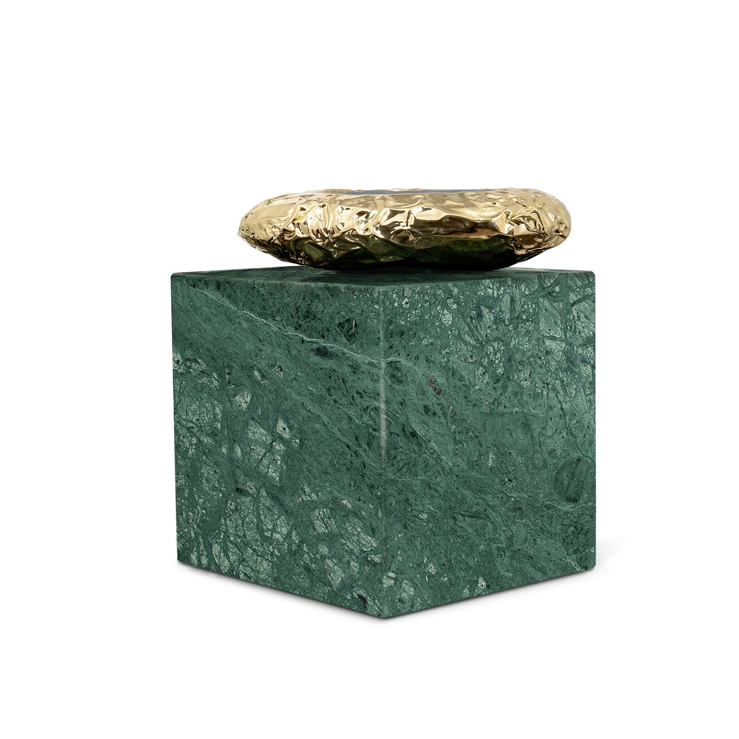 STONEHENGE - Square Carrara marble coffee table.
