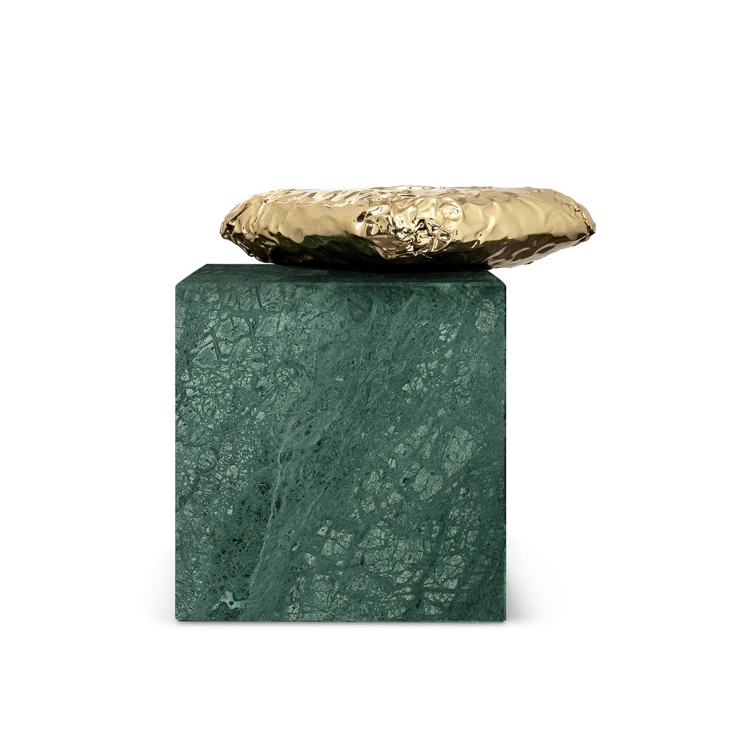 STONEHENGE - Square Carrara marble coffee table.