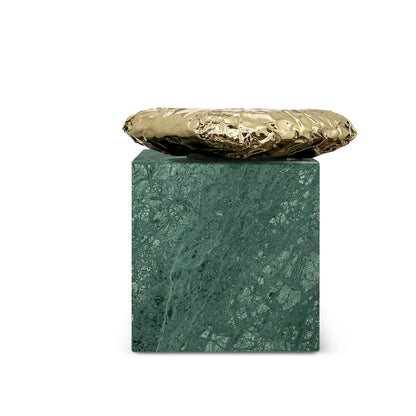 STONEHENGE - Square Carrara marble coffee table.