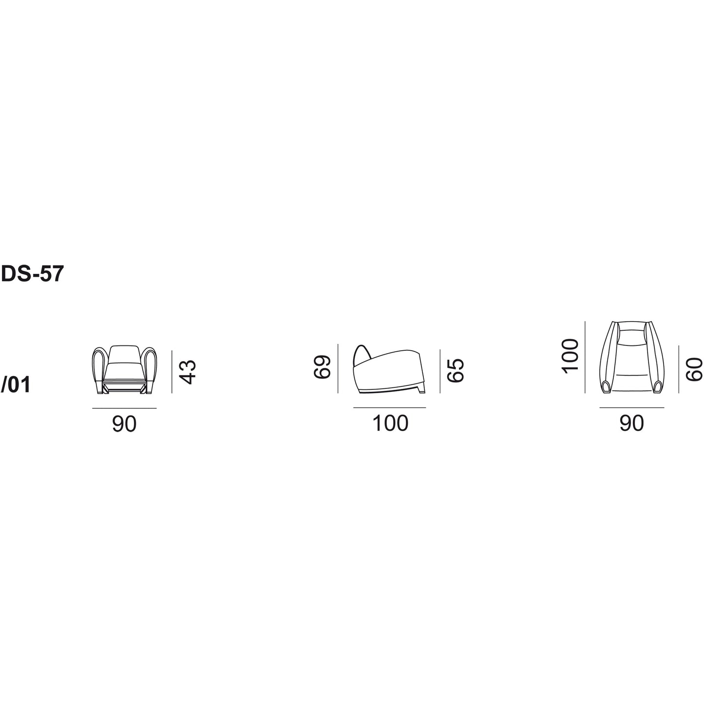 DS-57 - Leather armchair (Request Info).