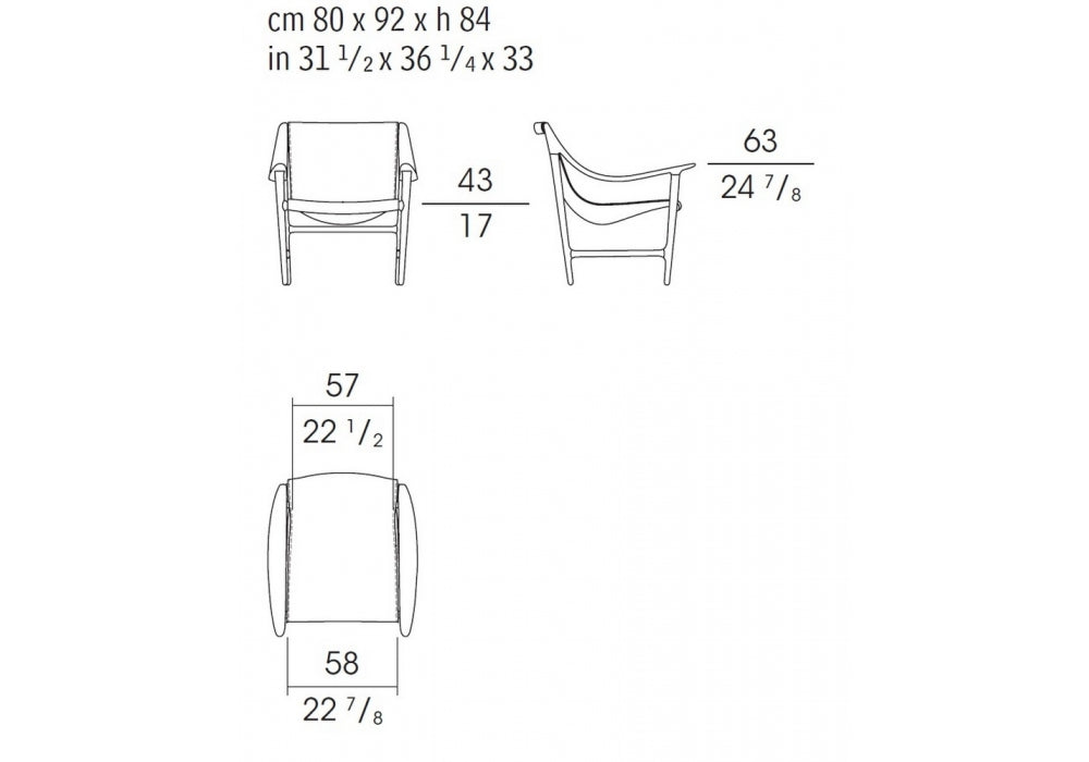SWING - Walnut armchair with armrests (Request Info).