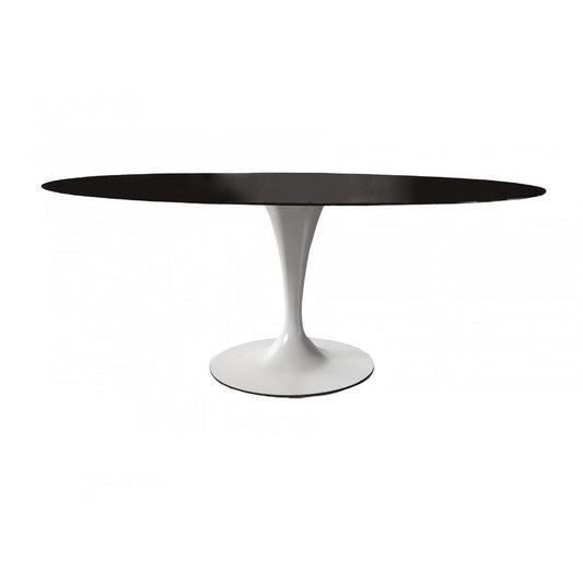 Flûte elliptical - Oval table (Top Finishes - FROSTED GLASS | Cat. E)