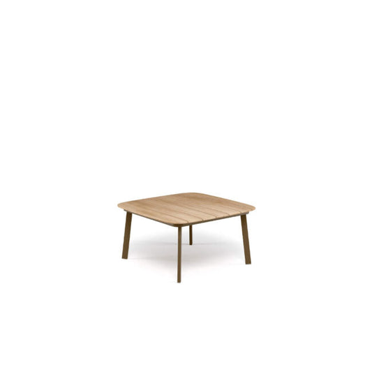 Shine Coffee table with teak top 79x79 (Request Info).