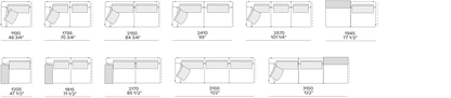 BRERA Terminale - Poliform Technical Drawing