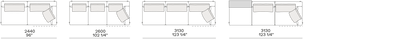 BRERA Terminale Angolare Sb - Poliform Technical Drawing