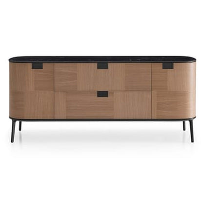 TESAURUS - Wooden Sideboard with Flap Doors