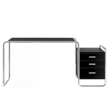 S 285/1 - Rectangular writing desk with drawers (Frame - Chrome-plated).