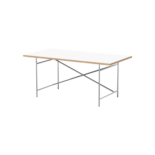 [Vintage/In-Store Immediate Shipping] RICHARD LAMPERT | Eiermann 2 Table 160 (Melamine White/Chrome)