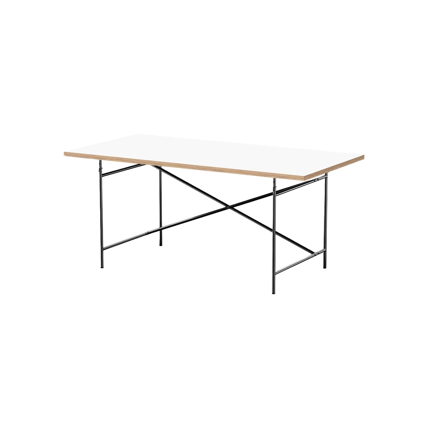 [Vintage/In-Store Immediate Shipping] RICHARD LAMPERT | Eiermann 2 Table 160 (Melamine White/Black)