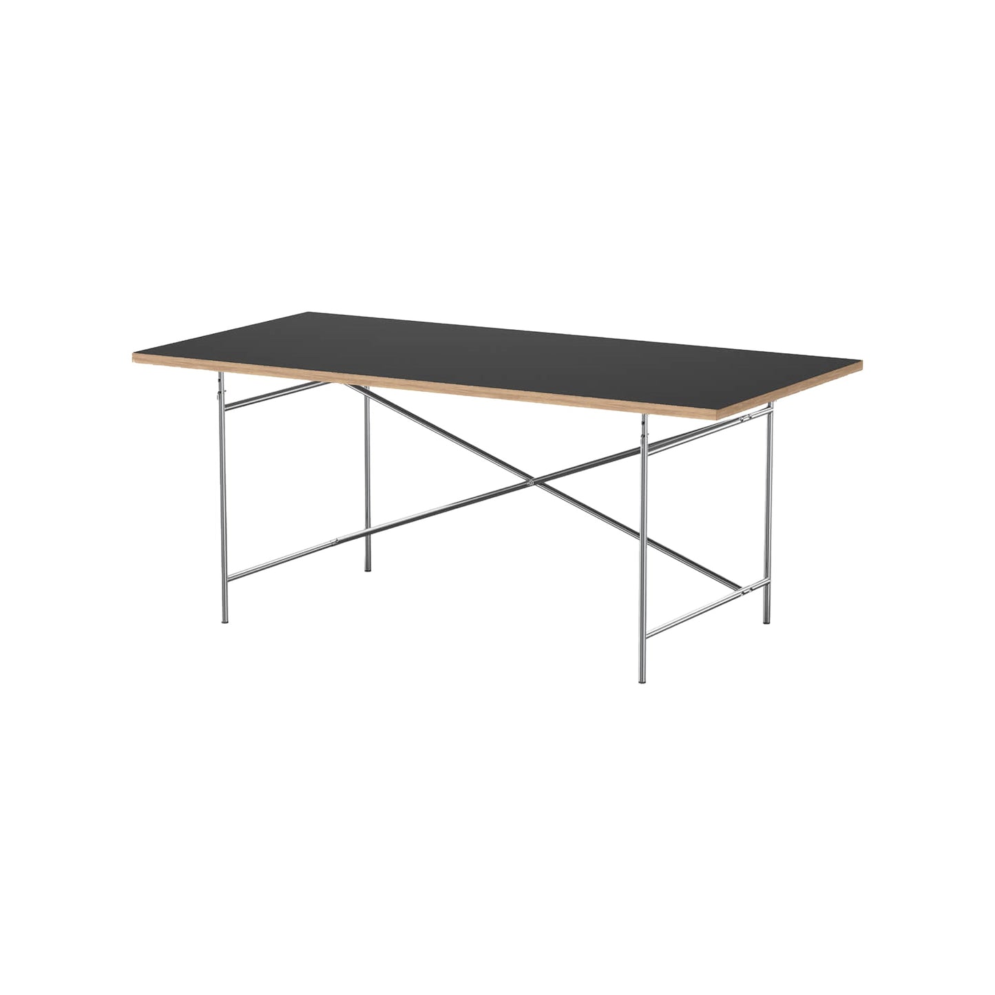 [Vintage/In-Store Immediate Shipping] RICHARD LAMPERT | Eiermann 2 Table 200 (Linoleum Black/Chrome)