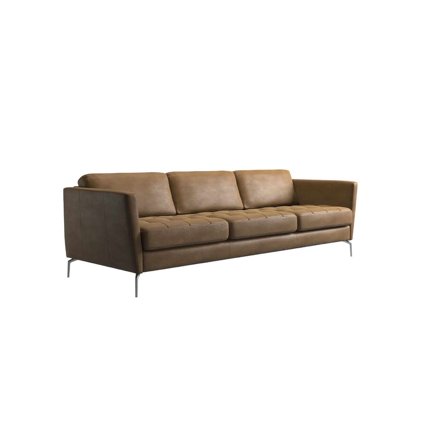[Vintage/In-Store Immediate Shipping] BoConcept | Osaka 3 Seater Sofa (Cognac York Leather)