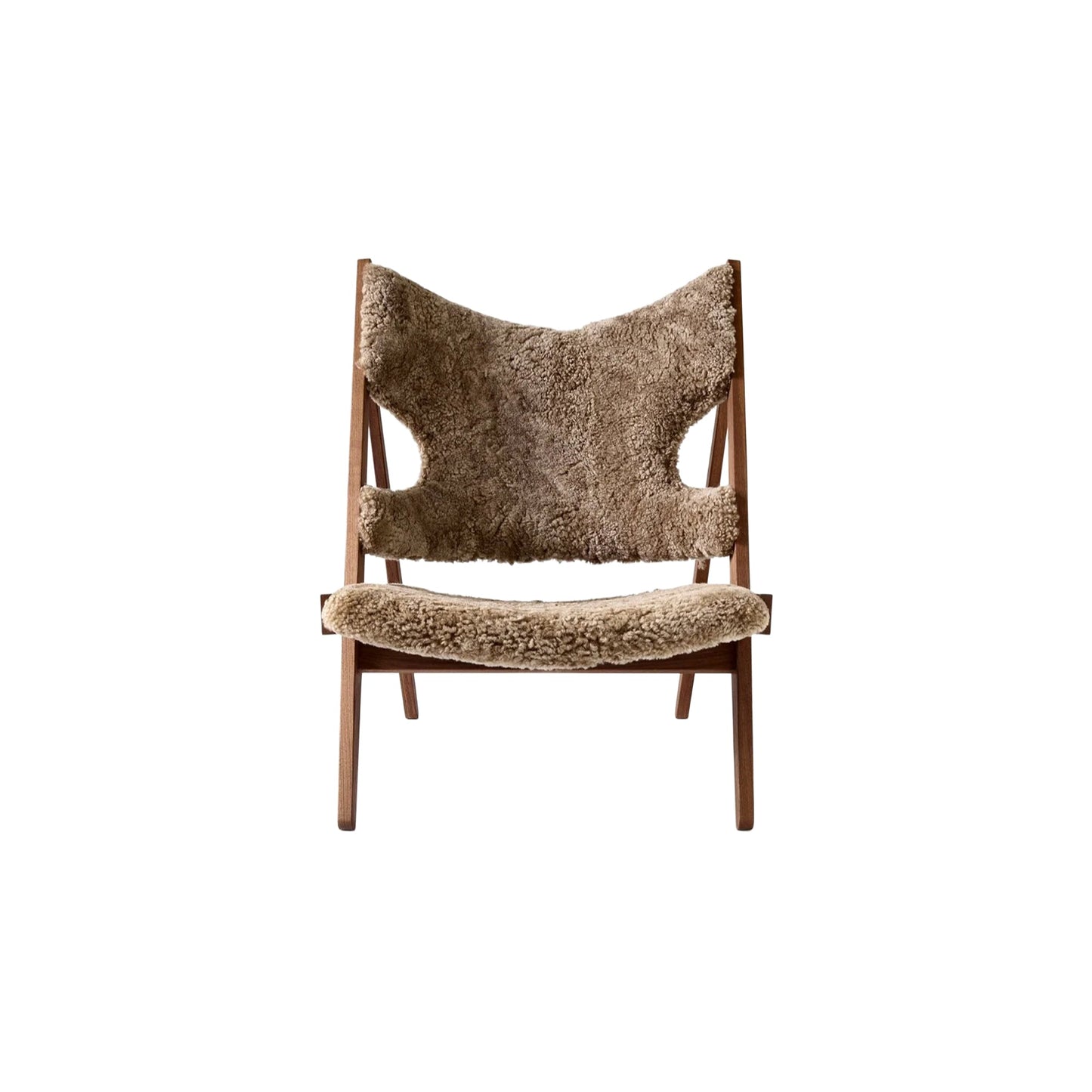 KNITTING LOUNGE CHAIR, WALNUT BASE