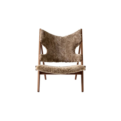 KNITTING LOUNGE CHAIR, WALNUT BASE