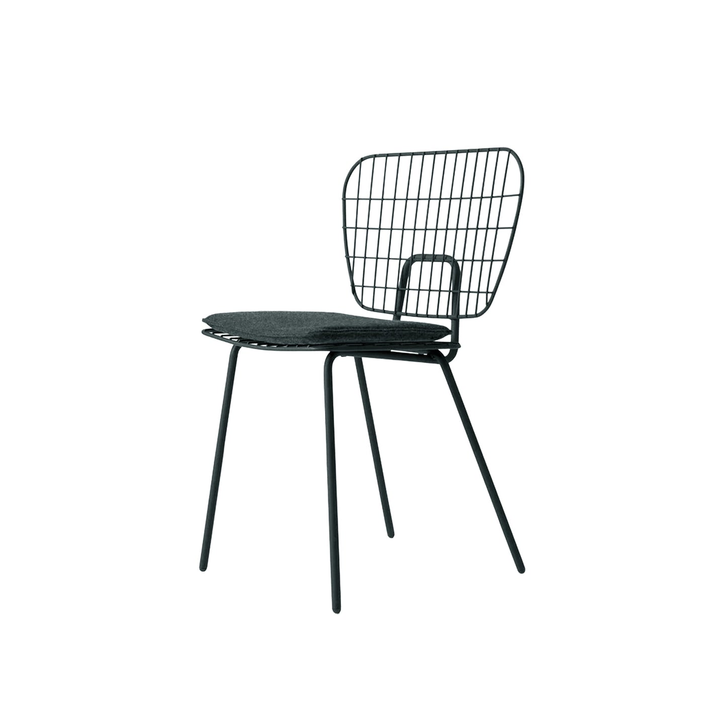 [Vintage/In-Store Immediate Shipping] Audo Copenhagen | WM String Dining Chair (+Indoor Cushion) Dark Green