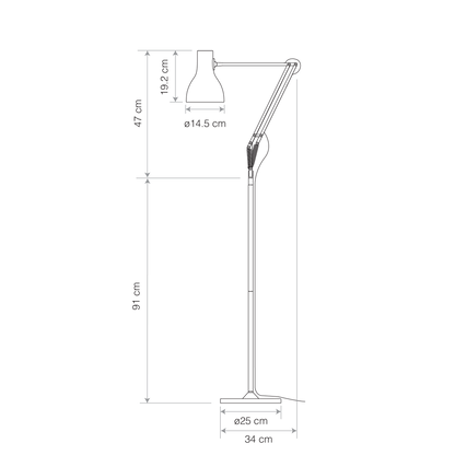 Type 75 Floor Lamp Margaret Howell Edition (Request Info).