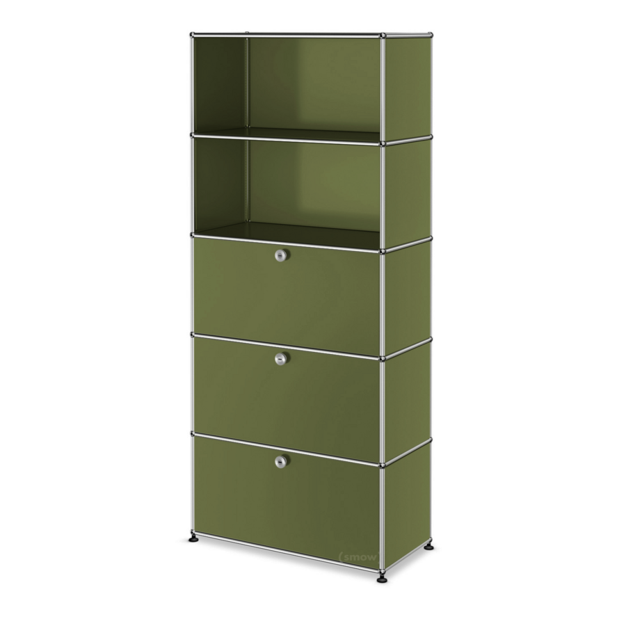 1x5 Module Shelving System (3 Bottom Doors) [W750XD350XH(350+350+350+350+350)]
