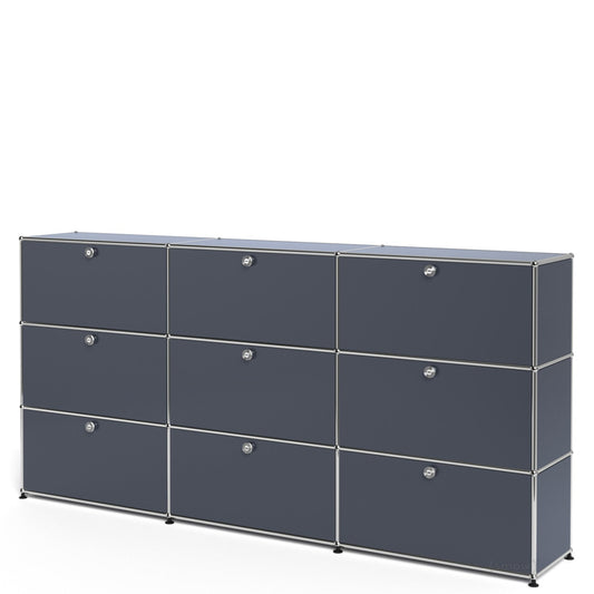 3x3 module highboard (top 6 drop-down doors & bottom 3 drawers) [W(750+750+750)XD350XH(350+350+350)]