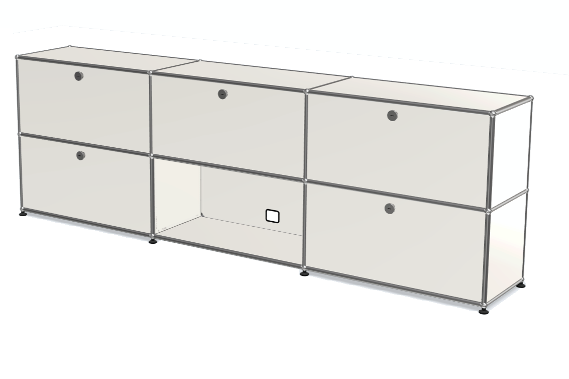 3x2 module sideboard (5 doors) with one cable-cut [W(750+750+750)XD350XH(350+350)]