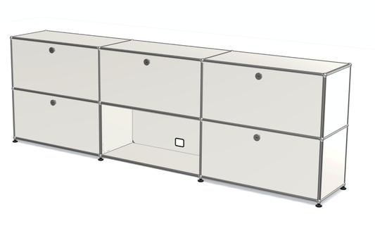 3x2 module sideboard (5 doors) with one cable-cut [W(750+750+750)XD350XH(350+350)]