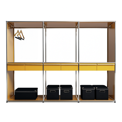 3x2 Wardrobe (6 Central Drawers) [W(750+750+750)XD500XH(750+750)]