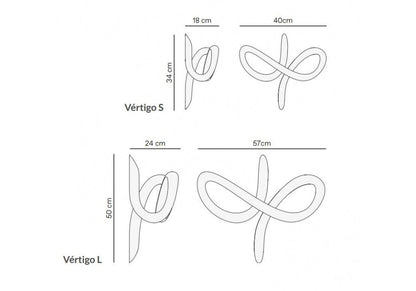 VÉRTIGO - Walnut coat rack / wall decor item.