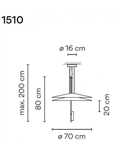 FLAMINGO 1510 - LED dimmable pendant lamp.