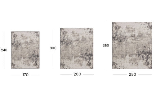 CLIFF - Solid-color rectangular polyester fibre rug (Request Info).