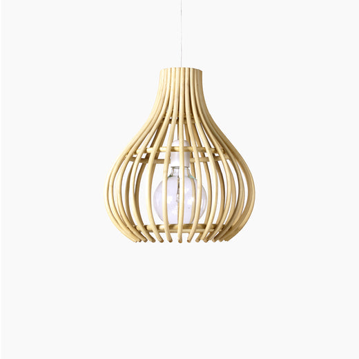 BULB - Rattan pendant lamp.