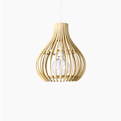 BULB - Rattan pendant lamp.