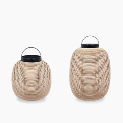 TIKA - Solar powered wicker lantern.