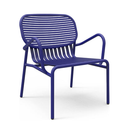 WEEK-END - Garden powder coated aluminium easy chair with armrests.
