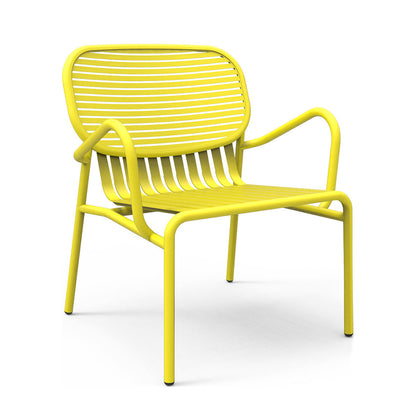WEEK-END - Garden powder coated aluminium easy chair with armrests.