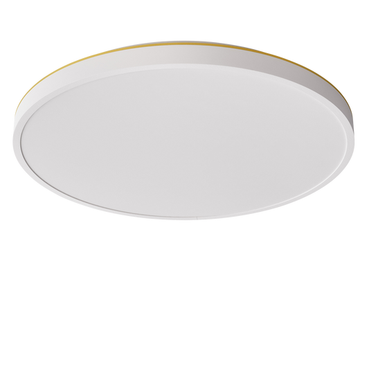 Plafon 45 Ceiling Light by Edgeform #White / Brass
