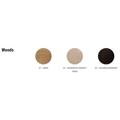 MOLLETTA - Cedarwood bench (Dimension - L140 x P39 x H40).