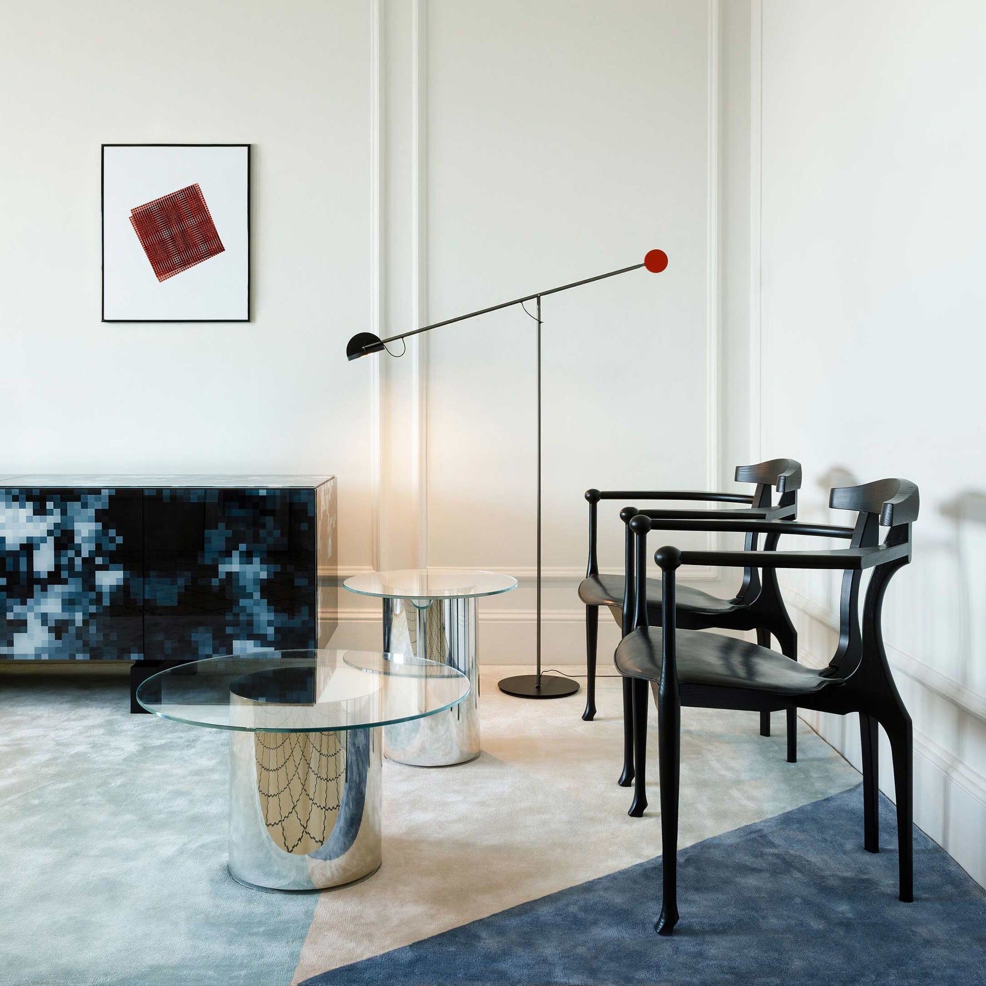 Round Pyrex side table 2001 by Bd Barcelona Design
