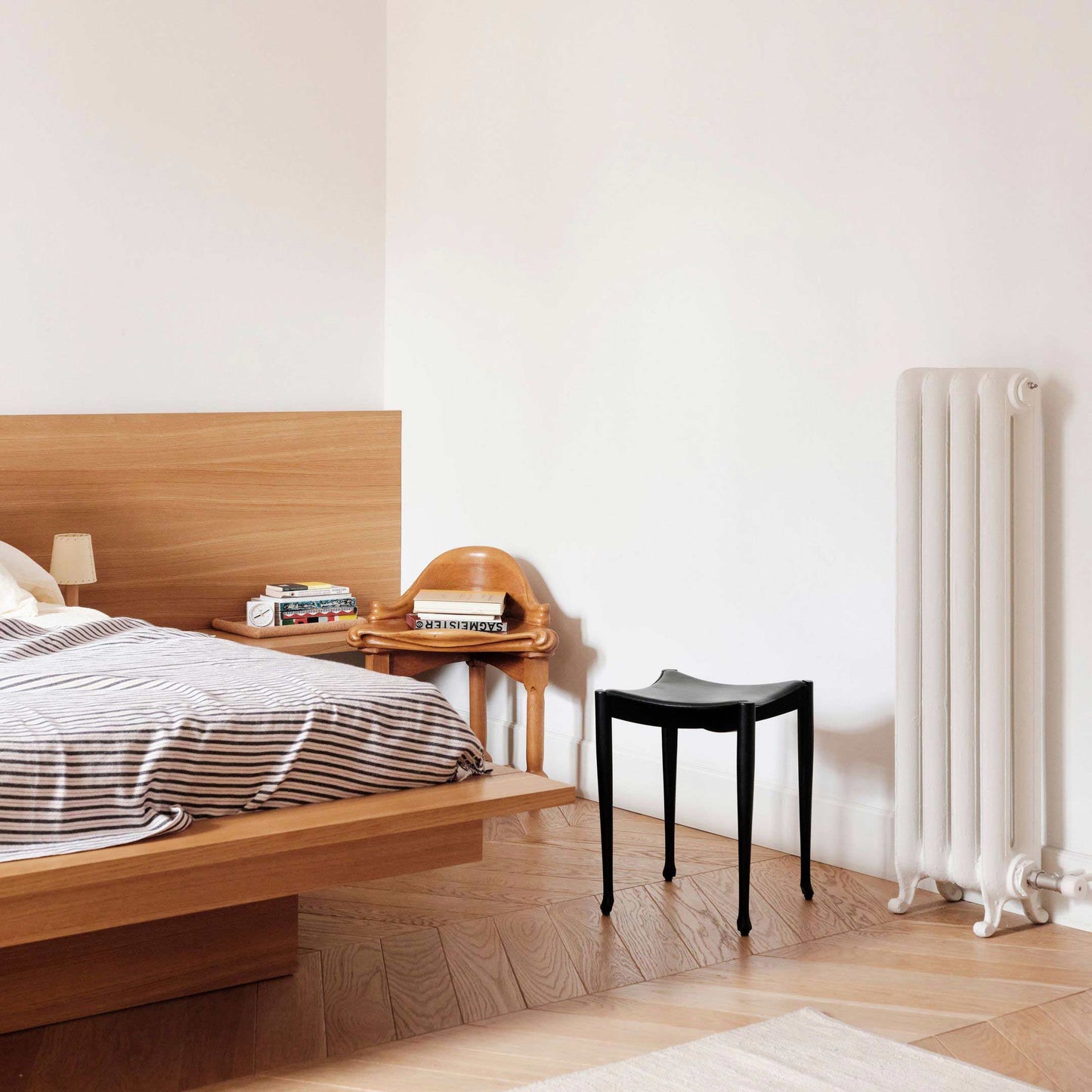 Solid Wood Stool Calvet by Bd Barcelona Design