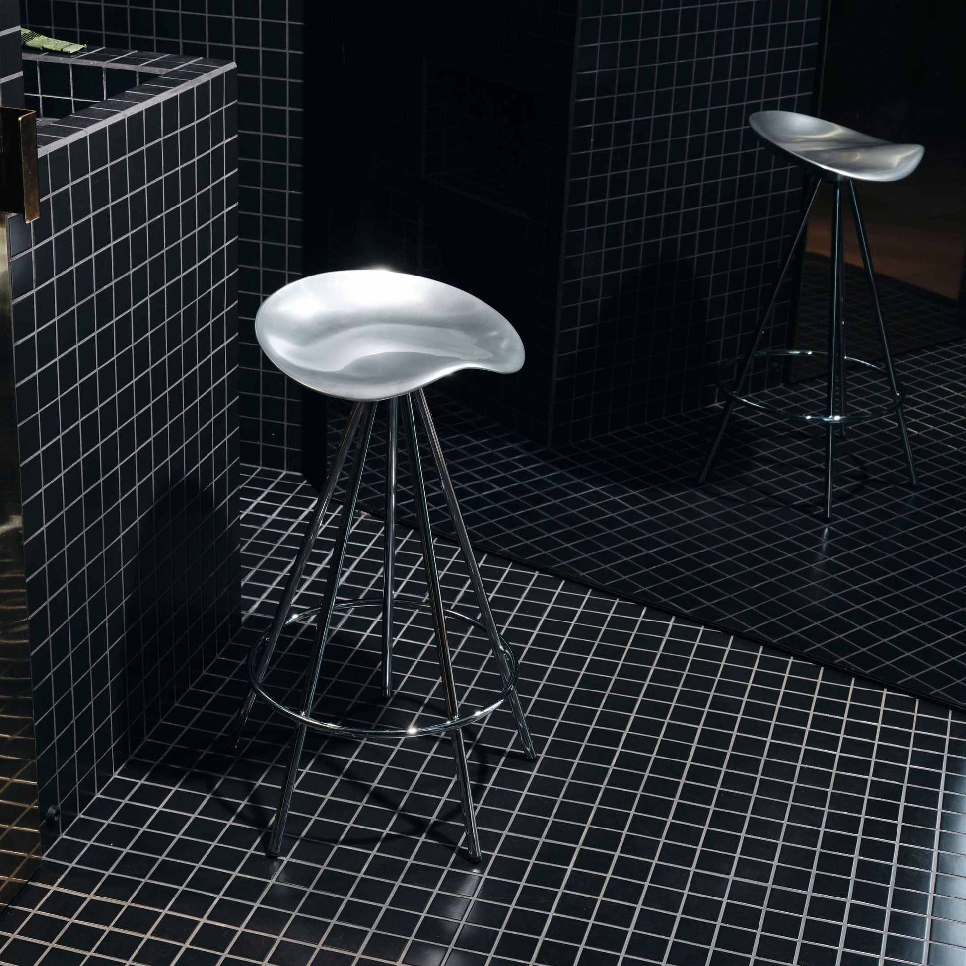 Barstool Jamaica by Bd Barcelona Design #Chromed Steel / Aluminium seat