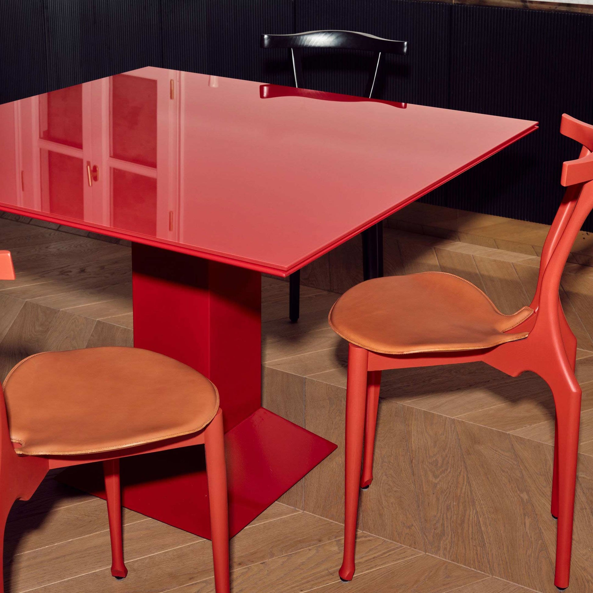 Stackable Ash Chair Gaulinetta by Bd Barcelona Design #Coral Red